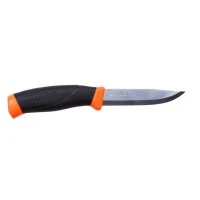 Нож Morakniv Companion F Orange, нержавеющая сталь, прорезиненная рукоять с оранжевыми накладкам, 11824 (Новый. На ножнах трещина 4см.)