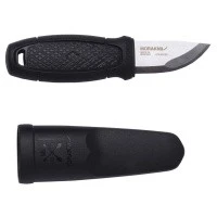 Нож Morakniv Eldris, нержавеющая сталь, цвет черный, с ножнами, 12647 (Поврежденная упаковка)