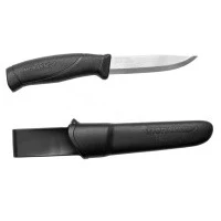 Уцененный товар Нож Morakniv Companion Black, нержавеющая сталь, 12141 (неглубокая вмятина, царапины)