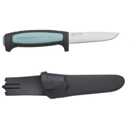 Нож Morakniv Flex, нержавеющая сталь, резиновая ручка со светло-синей вставкой, 12248