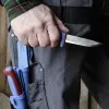 Нож Morakniv Basic 546 лимитированный 2025 нержавеющая сталь, пласт. ручка (синяя) красная вставка