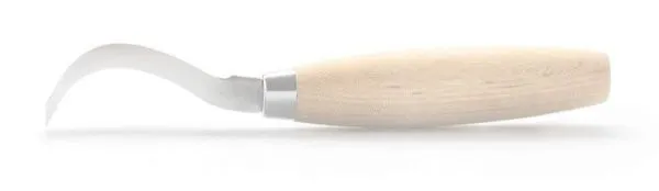 Нож Morakniv Hook Knife 163 Double Edge ложкорез, нержавеющая сталь, рукоять из березы, 13445
