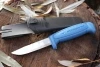 Нож Morakniv Basic 546, нержавеющая сталь, синий, 12241 (На клинке дефект в виде линии в 1,5см)