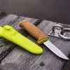 Нож Morakniv Floating Knife (S) Lime, нержавеющая сталь, пробковая ручка, зеленый, 13686