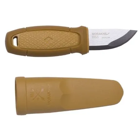Нож Morakniv Eldris, нержавеющая сталь, цвет желтый, с ножнами, 13516