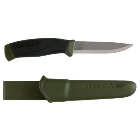 Нож Morakniv Companion MG (S), нержавеющая сталь, цвет хаки, 11827 Нож Morakniv Companion MG (S), нержавеющая сталь, цвет хаки, 11827