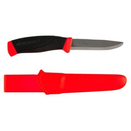 Нож Morakniv Companion F Rescue серрейтор, нержавеющая сталь, прорезиненная рукоять 11828